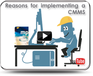 The video shows the benefits of implementing a CMMS as the MP version 9